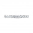 Round Diamond Wedding Band in 14K White Gold