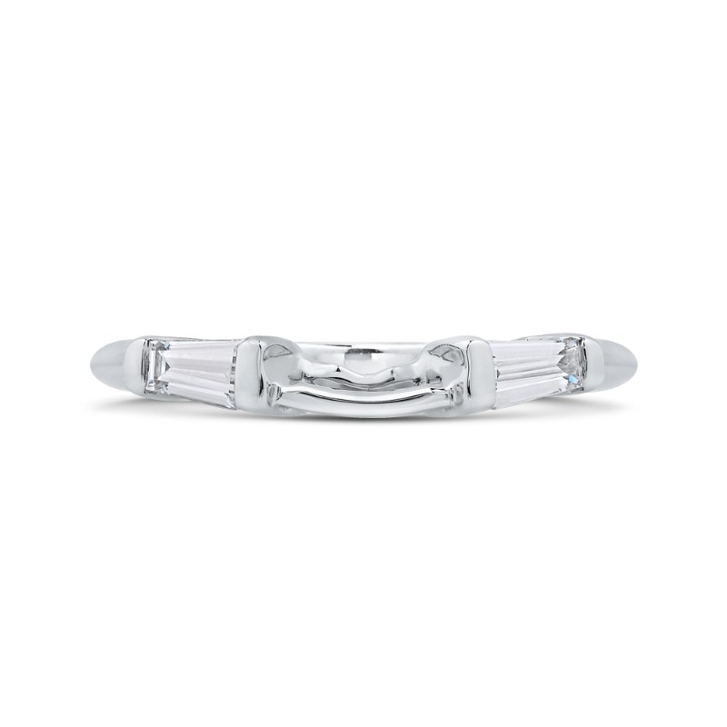 Baguette Cut Diamond Wedding Band in 14K White Gold