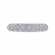 Round Diamond Half-Eternity Wedding Band in 14K White Gold