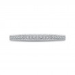 Round Diamond Half-Eternity Wedding Band in 14K White Gold