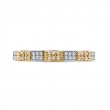Round Diamond Eternity Wedding Band in 14K Two Tone Gold