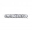 Round Diamond Half-Eternity Wedding Band in 14K White Gold