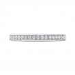 Round Diamond Wedding Band in 14K White Gold