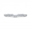 Round Diamond Wedding Band in 14K White Gold