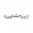 Round Diamond Wedding Band in 14K White Gold