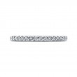 Round Diamond Wedding Band in 14K White Gold
