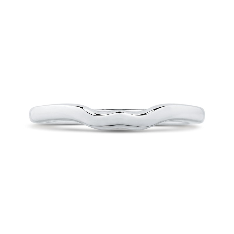 Plain Wedding Band in 14K White Gold