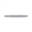 Round Diamond Half-Eternity Wedding Band in 14K White Gold