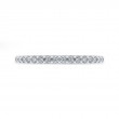Round Diamond Wedding Band in 14K White Gold