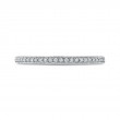 Round Diamond Half-Eternity Wedding Band in 14K White Gold