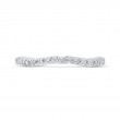 Round Diamond Wedding Band in 14K White Gold