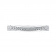 Round Diamond Half-Eternity Wedding Band in 14K White Gold