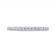 Round Diamond Half-Eternity Wedding Band in 14K White Gold