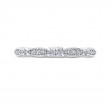 Round Diamond Wedding Band in 14K White Gold