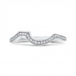 Round Diamond Wedding Band in 14K White Gold