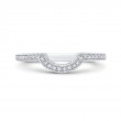 Round Diamond Half-Eternity Wedding Band in 14K White Gold
