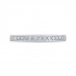 Round Diamond Wedding Band in 14K White Gold