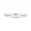 Plain Wedding Band in 14K White Gold