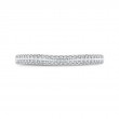 Diamond Half-Eternity Wedding Band in 14K Two Tone Gold