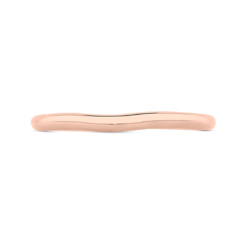 Plain Wedding Band in 14K Rose Gold