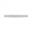 Round Diamond Half-Eternity Wedding Band in 14K White Gold