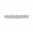 Round Diamond Half-Eternity Wedding Band in 14K White Gold
