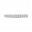 Euro Shank Round Diamond Half-Eternity Wedding Band in 14K Two Tone Gold