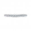 Round Half-Eternity Diamond Wedding Band in 14K White Gold