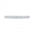 Round Diamond Half-Eternity Wedding Band in 14K Two Tone Gold