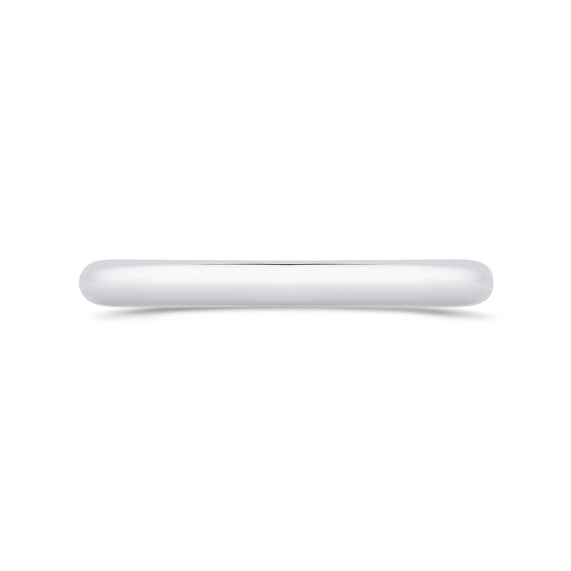 Plain Wedding Band in 14K White Gold