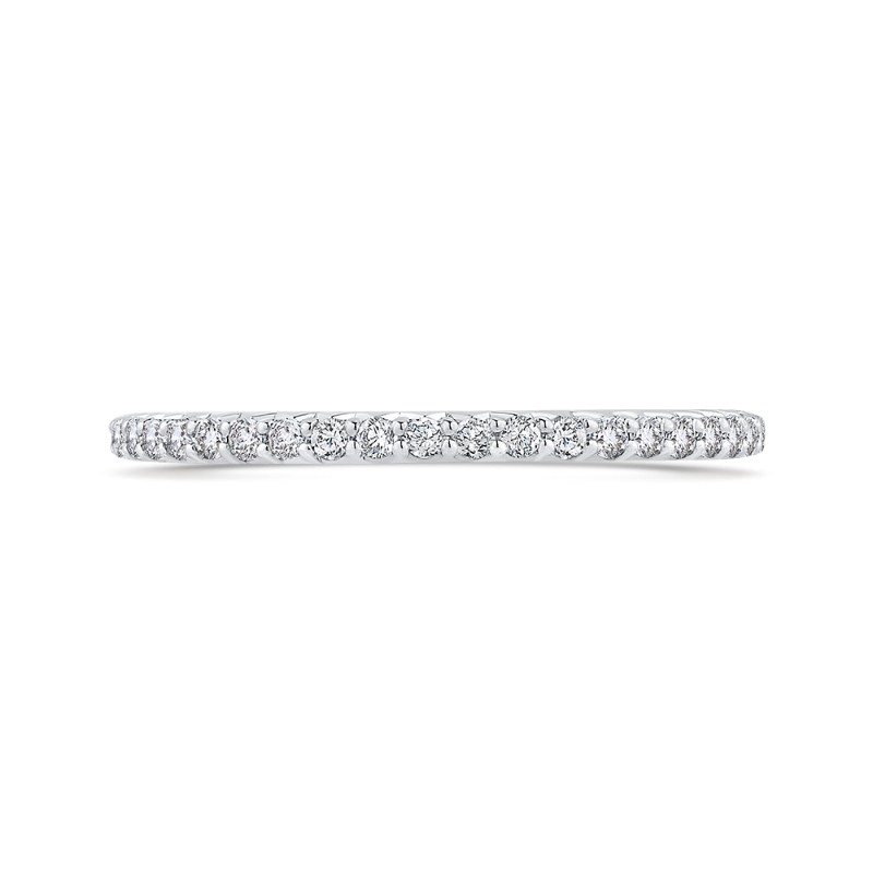 Diamond Half-Eternity Wedding Band in 14K White Gold