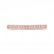 Round Diamond Wedding Band in 14K Rose Gold