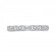 Pear Cut Round Diamond Half-Eternity Wedding Band in 14K White Gold