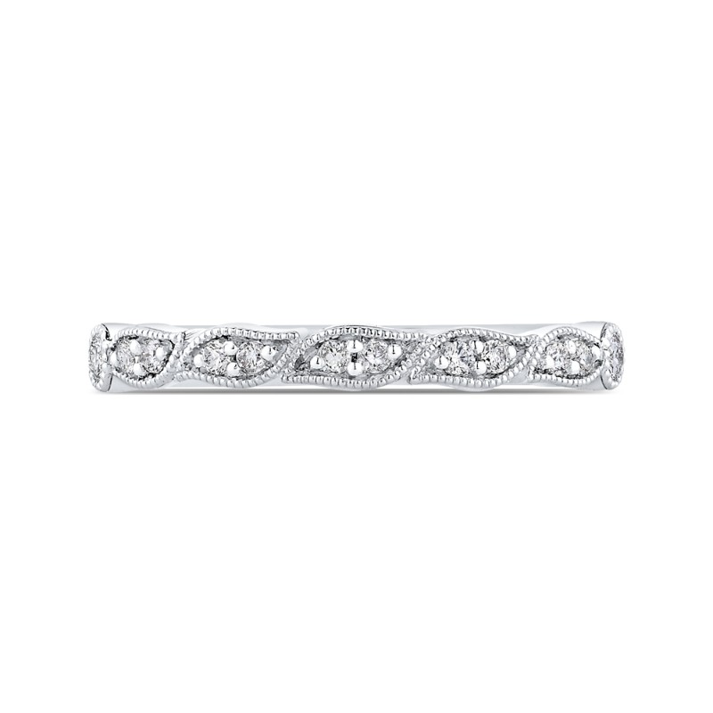 Half-Eternity Wedding Band In Round Diamond 14K White Gold in 14K White Gold