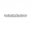 Pear Cut Diamond Wedding Band in 14K White Gold
