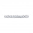 Round Diamond Half-Eternity Wedding Band in 14K Two Tone Gold