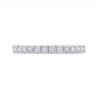 Round Diamond Half-Eternity Wedding Band in 14K White Gold