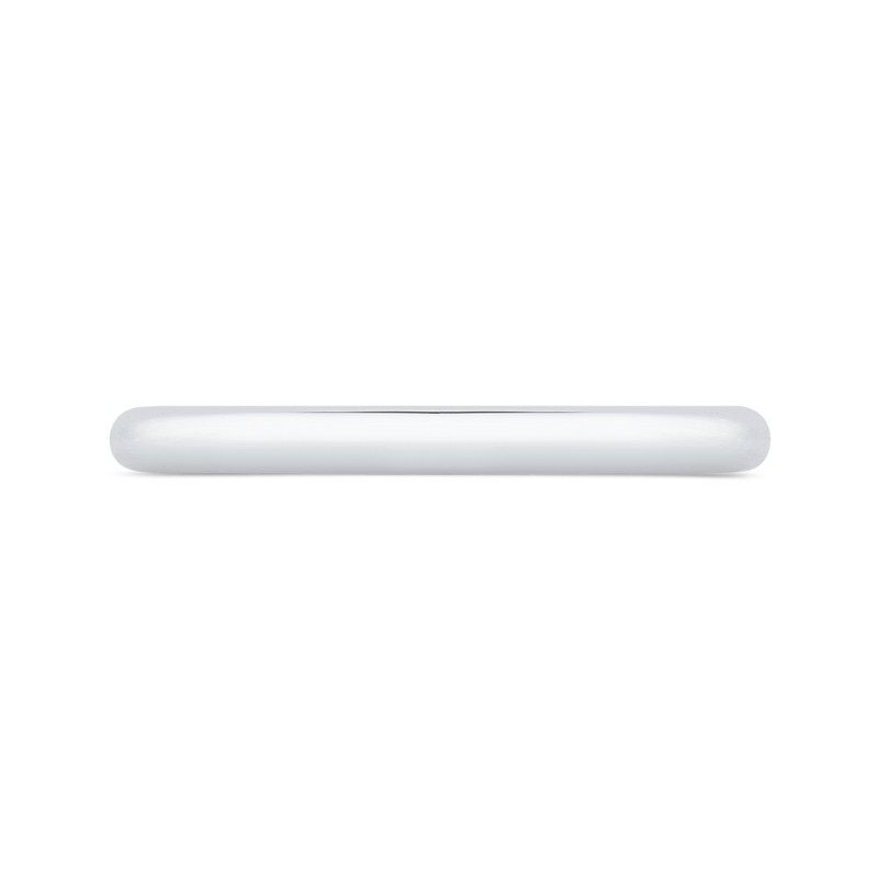 Plain Wedding Band in 14K White Gold