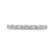 Round Diamond Half-Eternity Wedding Band in 14K White Gold