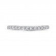 Round Diamond Half-Eternity Wedding Band in 14K White Gold