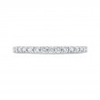 Round Diamond Half-Eternity Wedding Band in 14K White Gold