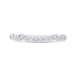 Round Diamond Half-Eternity Wedding Band in 14K White Gold