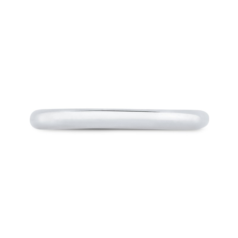 Plain Wedding Band in 14K White Gold