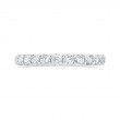Half-Eternity Round Diamond Wedding Band in 14K White Gold