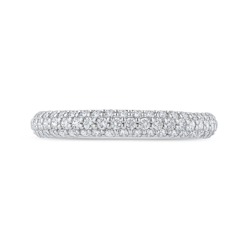 Diamond Wedding Band in 14K White Gold