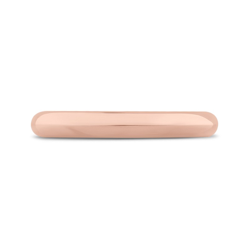 Plain Wedding Band in 14K Rose Gold