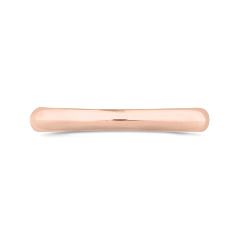 Plain Wedding Band in 14K Rose Gold