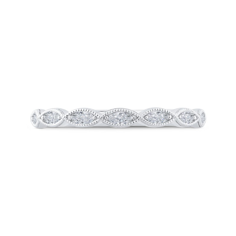 Diamond Wedding Band in 14K White Gold