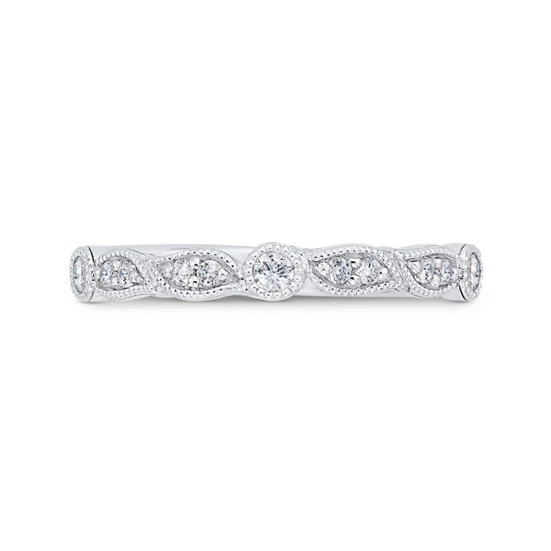 Diamond Wedding Band in 14K White Gold