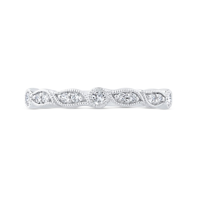 Diamond Wedding Band in 14K White Gold